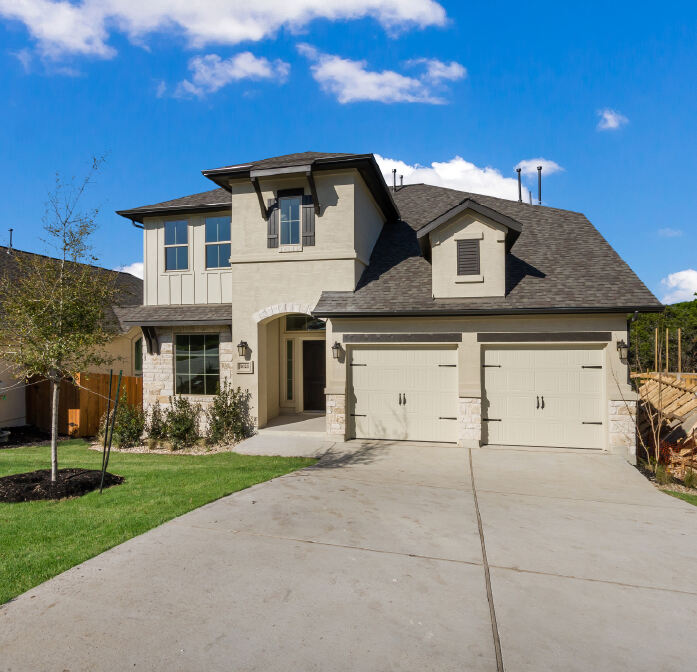 Exterior photo of a modern two story home