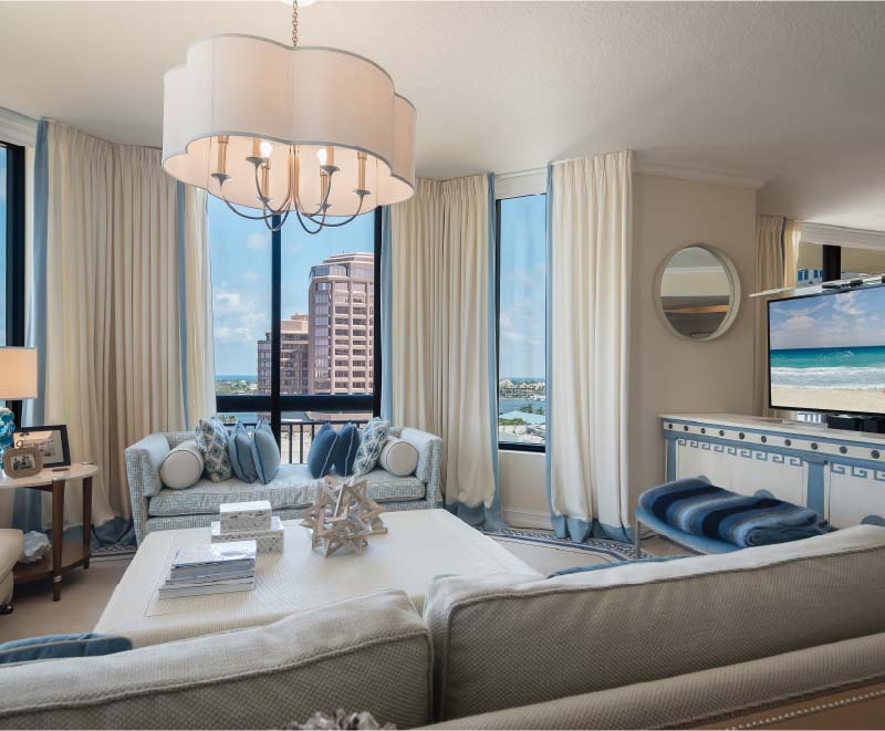 Living room from an luxury condo